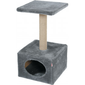 Драскалка Zolux SOLO CAT TREE - с къщичка и една площадка, 31см х 31см х 56см