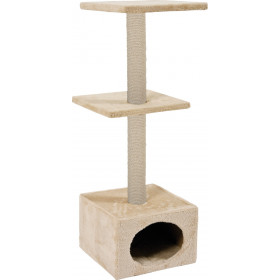  Драскалка Zolux DUO CAT TREE с къщичка и две площадки, 40см х 30см х 87см