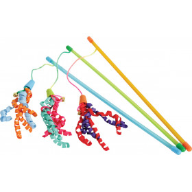Играчка за котки Zolux  RIBBON FISHING ROD -  въдица с конфети 