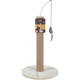 Драсалка Zolux SCRATCHING POLE - с пилон и мишка,  40см х 40см х 63см