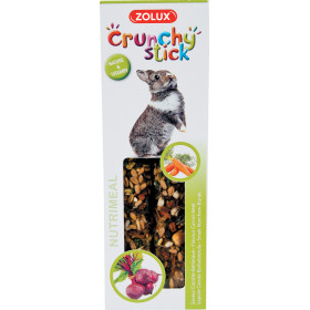 Крекери Crunchy Sticks Zolux - лакомство за зайци с моркови и цвекло, 115гр.