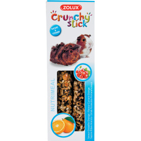 Крекери Crunchy Sticks Zolux  - лакомство за морско свинче с касис и портокал, 115гр.