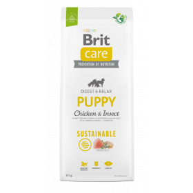 Brit Care Dog Sustainable Puppy Chicken&Insect - Супер премиум суха храна за подрастващи кученца от всички породи. С високоусвоим протеин от насекоми и пилешко месо 