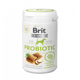 Хранителна добавка  Brit Vitamins Postbiotic витамини за кучета с храносмилателни проблеми или приемащи антибиотици, за естествен бактериален баланс, под формата на лакомства