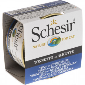 Agras Schesir Tuna with WhiteBaits Храна за пораснали котки с риба тон и атерина 85 гр 
