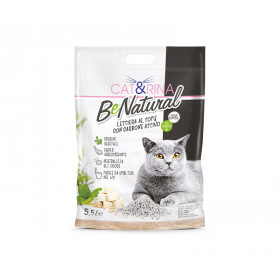 Соева котешка тоалетна Cat&Rina BeNatural АКТИВЕН ВЪГЛЕН - Висока абсорбация и стягащ ефект, с активен въглен