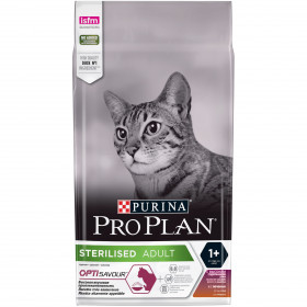 Purina Pro Plan Суха храна за кастрирани котки STERILISED от 1 до 7 години Патица и Дроб 10  кг