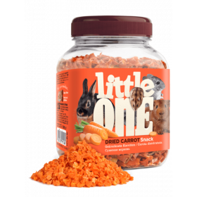 Хрупкаво лакомство за гризачи и зайци Little One Dried Carrot  сушени моркови 
