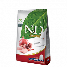N&D Grain Free Puppy Maxi Chicken&Pomegran - пълноценна храна с пилешко месо и нар, за кучета големи породи до 18 месеца 