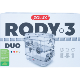 Zolux - клетка за дребни гризачи DUO BLANC 40,5см х 41см х 27см