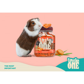 Хрупкаво лакомство за гризачи и зайци Little One Dried Carrot  сушени моркови 