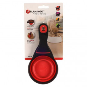 2 в 1 Мерителна чашка и щипка за храна FLAMINGO FOOD SCOOP WITH BAG CLIP 
