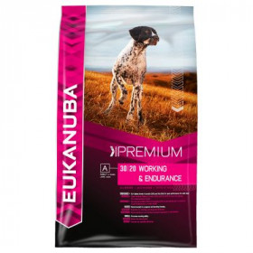 Eukanuba Working & Endurance - Суха храна закучета с високи натоварвания при упражнения или работа 19кг