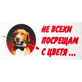 Стикер “Тук охранявам аз” с немска овчарка