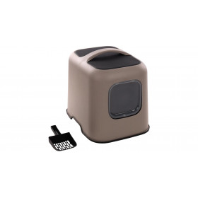 Закрита котешка тоалетна CAT TOILET TRUDY TAUPE 38,5x51x44,5CM