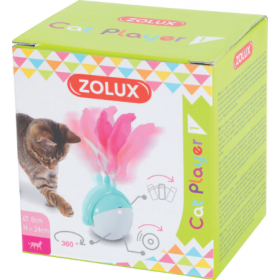 Zolux - интерактивна играчка за котки - накланяща се топка с пера