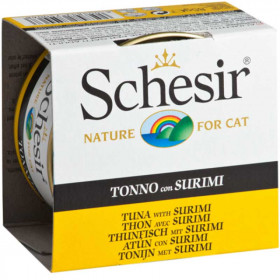 Agras Schesir Tuna with Surimi Храна за пораснали котки с риба тон и сурими 85 гр