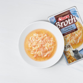 Пауч за котки Ciao Cat Wet Broth  Chicken Recipe - супа с късчета пилешко месо; №1 в света мокро лакомство за котки