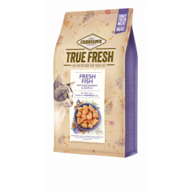Ултра премиум суха храна Carnilove TRUE FRESH Cat Fish със 70% истинска, прясна риба, обогатена с червена леща, мащерка и боровинки