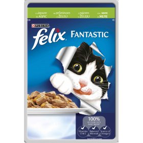 Храна  в пауч  за коте PURINA FELIX Fantastic Заек 85гр.