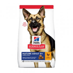 Hills Science Plan Canine Mature Adult 6+ Large Breed, Chicken - суха храна за кучета над 5 г. от едри и гигантски породи