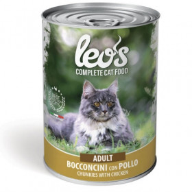 Leo’s Adult с пилешко – хапки с пилешко – за котки в зряла възраст  415 гр.