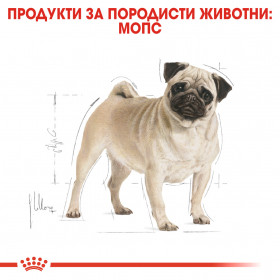 Суха храна за кучета Royal Canin PUG ADULT 1,5кг.