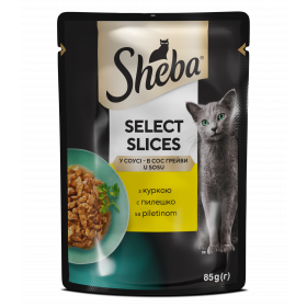 Пауч за котки Sheba пилешко в сос грейви