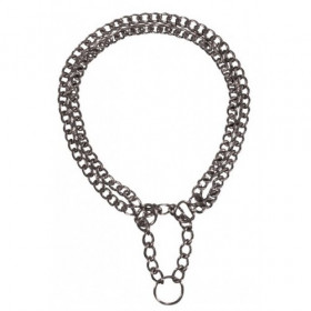 Trixie Choke Chain Double Row Chromed - Двоен метален нашийник за кучета 60 / 0.2 см