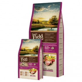 Пълноценна суха храна за кучета от големи породи Sam's Field Dog Fresh Chicken and Potato ADULT LARGE с 60% пилешко месо и зеленчуци