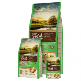 Пълноценна суха храна за малки кученца от всички породи SAM'S FIELD DOG Fresh Chicken & Potato Puppy с 60% пилешко месо и зеленчуци