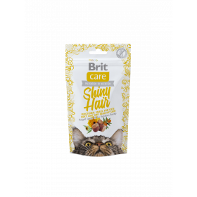 Brit Care Cat Snack Shiny Hair - лакомство за котки за красива козина 50 гр.