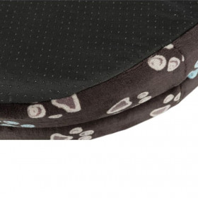 Овално, кучешко легло Trixie Jimmy bed oval с десен на лапички, бежово