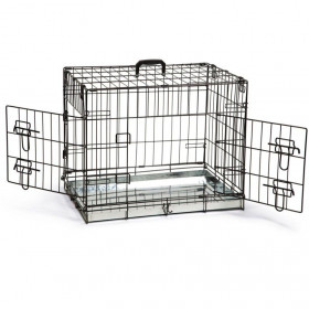 Сгъваема клетка за куче Beeztees DOG BENCH с две врати