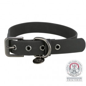 Водоустойчив кучешки нашийник Trixie CityStyle Collar, PVC в черен цвят