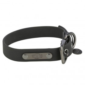 Водоустойчив кучешки нашийник Trixie CityStyle Collar, PVC в черен цвят