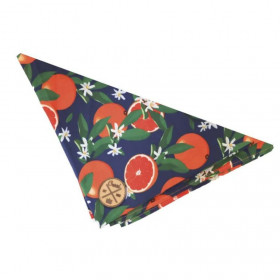 Кучешка бандана Croci Bandana blue citrus с дизайн на цитрусови плодове