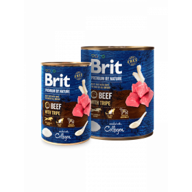 Brit Premium by Nature Beef with Tripe - консервирана храна за кучета с говеждо и шкембе 