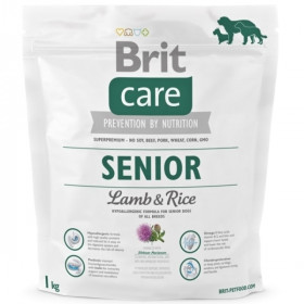 Супер премиум, хипоалергенна храна за кучета Brit Care Dog Hypoallergenic Mono Protein Senior Lamb All Breed , монопротеинна, с агнешко месо и бял трън за възрастни кучета от всички породи