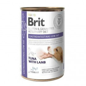 Пълноценна консервирана храна Brit Veterinary Diets Gastrointestinal-Low Fat за кучета с храносмилателни разстройства с Риба Тон и агнешко месо, БЕЗ ЗЪРНЕНИ КУЛТУРИ