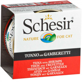 Agras Schesir Tuna with Shrimps Храна за пораснали котки с риба тон и скариди 85 гр