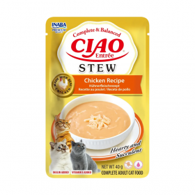 Крем супа за котки CIAO Entrée Stew Chicken Recipe с пилешко месо 40гр