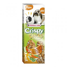 Versele Laga Crispy Sticks for Rabbits and Guinea Pigs лакомство за зайци и морски свинчета с моркови и магданоз 2х55гр.
