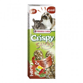 Versele Laga Crispy Sticks for Rabbits and Chinchillas with Herbs лакомство за зайци и чинчили с билки 2х55гр.