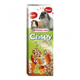 Versele Laga Crispy Sticks for Rabbits and Guinea Pigs лакомство за зайци и морски свинчета с плодове 2х55гр.