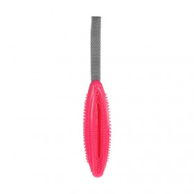Гумена играчка Flamingo Dental care, почистваща зъбите с място за лакомства 31,5см