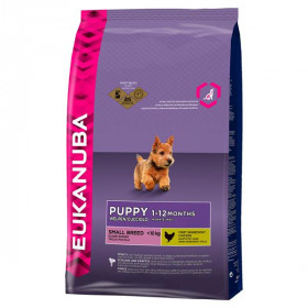 Eukanuba Puppy Chicken Small Breed - Суха храна за кучета от малките породи от 0 до 12 месечна възраст Пиле 