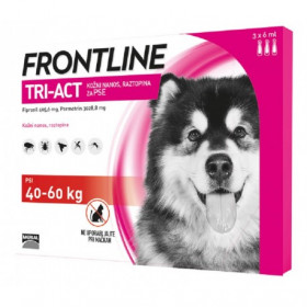 Frontline Tri-Act - пипети за външно обезпаразитяване на кучета от 40 до 60 кг.