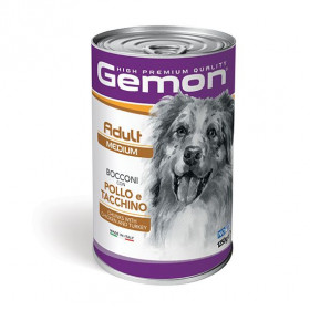 Консерва DOG GEMON Adult Medium - за кучета, хапки с пиле и ориз 415 гр.