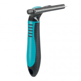 Грууминг инструмент Trixie Carding furminator groomer за премахване на вече паднала козина и отстраняване на подкосъма 11x15 см.